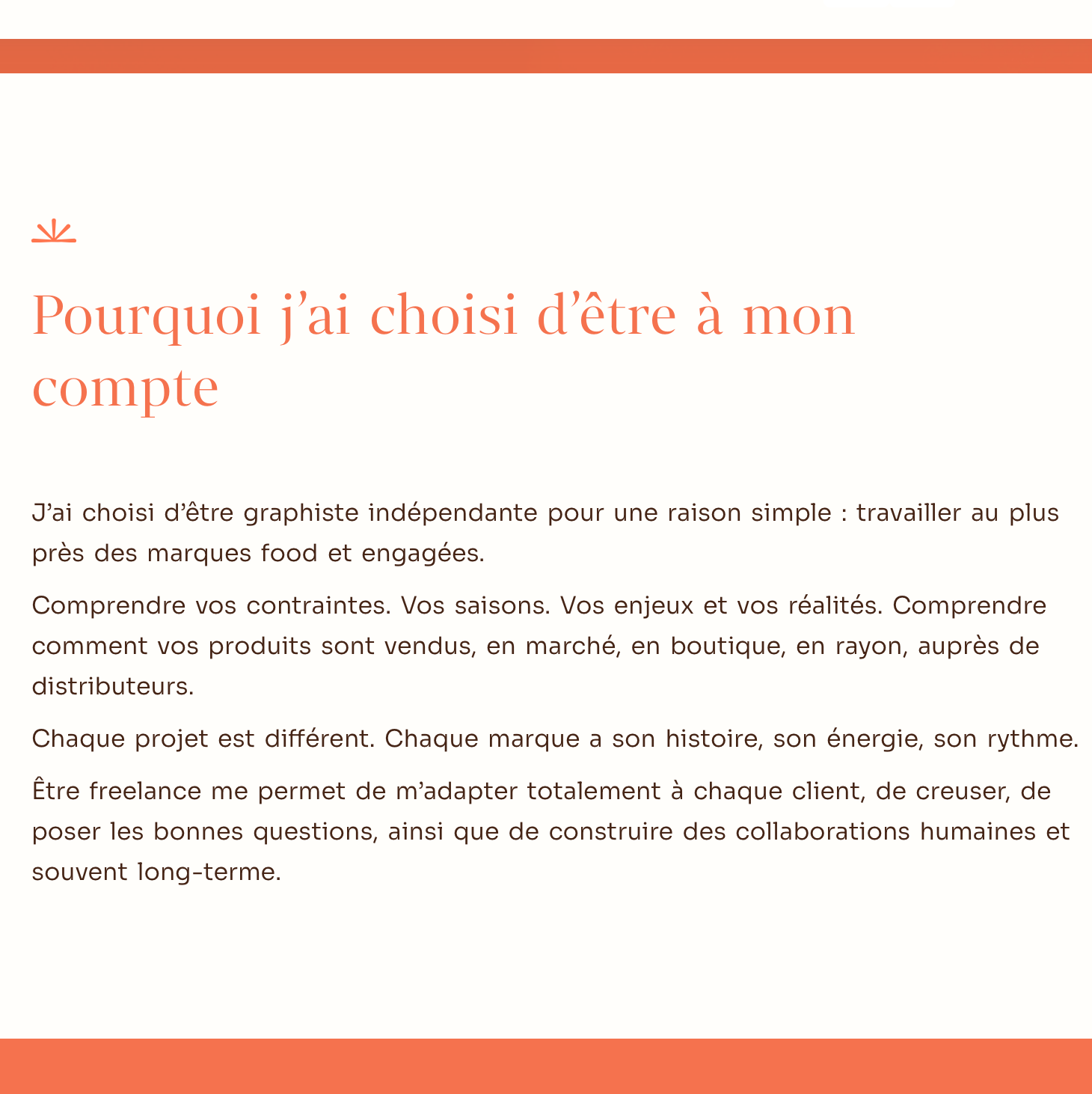 Page À propos Léa